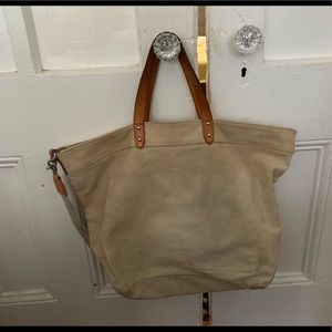 Used canvas tote bag
